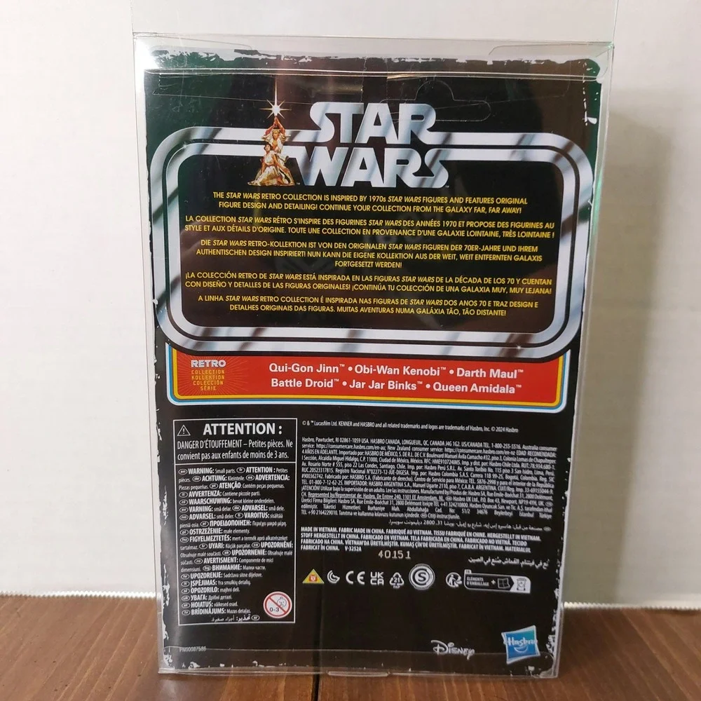 Star Wars Retro Collection Qui-Gon Jinn TPM 2024 Hasbro Kenner Style MOC